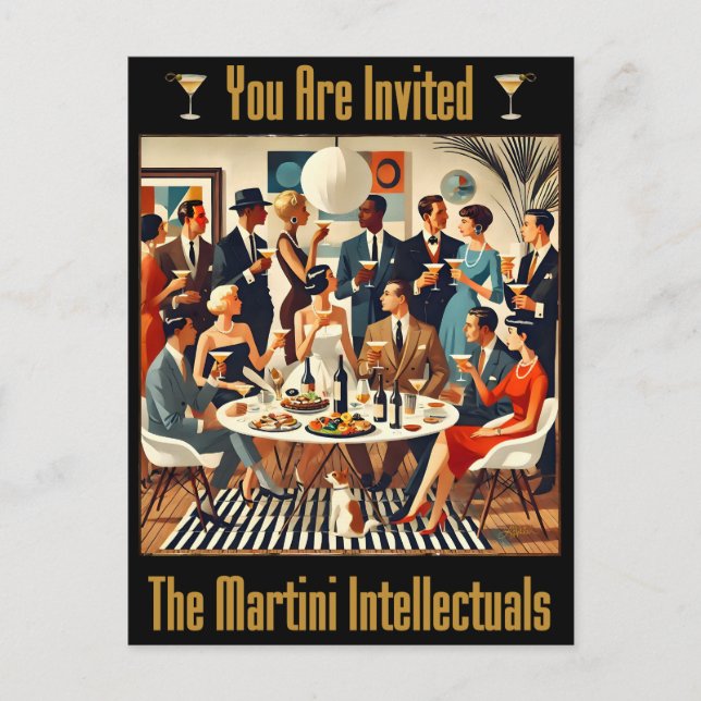 Carte Postale Moderne du milieu du siècle Les intellectuels du M (Devant)
