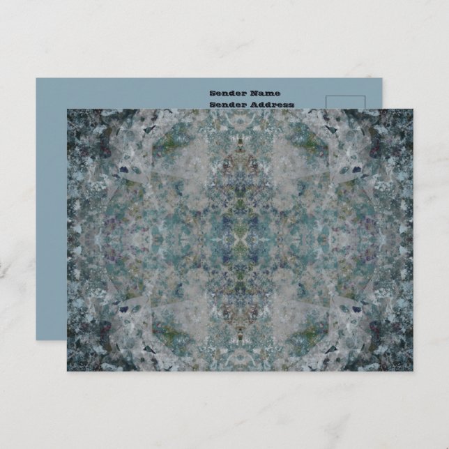 Carte Postale Moderne D'Un Art Abstrait Semblable Dans Une Humeu (Devant / Derrière)