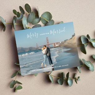 Carte Postale Moderne Élégant Vacances Enregistrer La Date