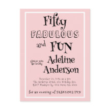Moderne Fête d'anniversaire 50 ans et Fabuleuse Ro