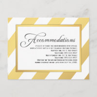 Moderne Gold Stripes Mariage Hébergements