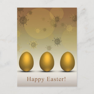 Carte postale moderne Golden Easter OEufs Holiday