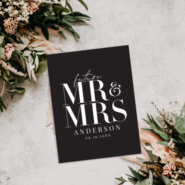 Carte Postale Moderne, graphique, typographie enregistrer la dat (Créateur téléchargé)