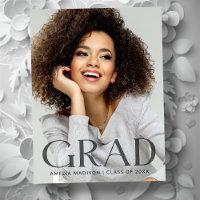Moderne Gras foncé transparent Texte Grad Photo