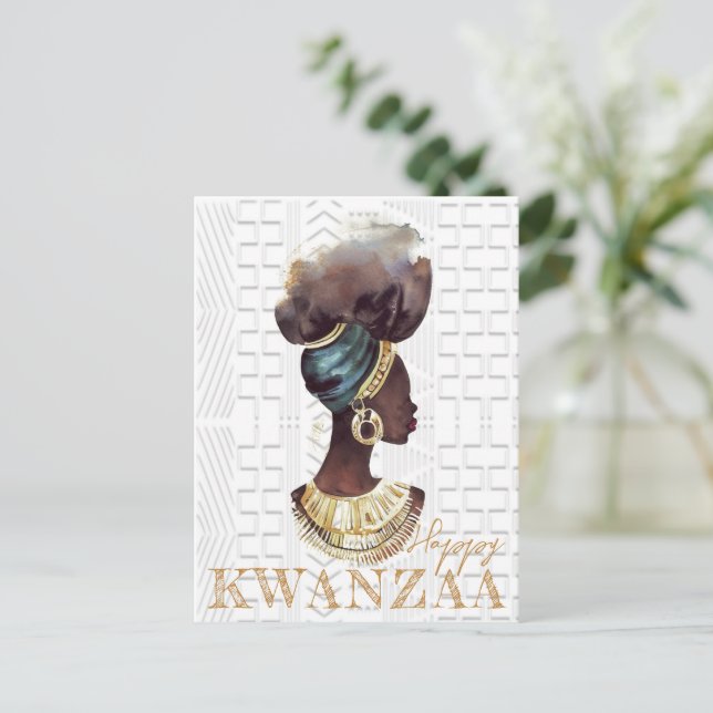 Carte Postale Moderne Happy Kwanzaa (Debout devant)