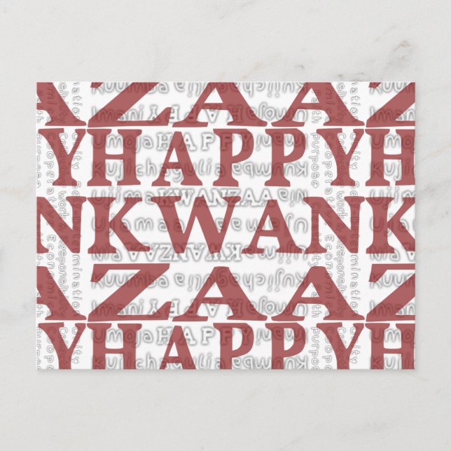 Carte Postale Moderne Happy Kwanzaa (Devant)