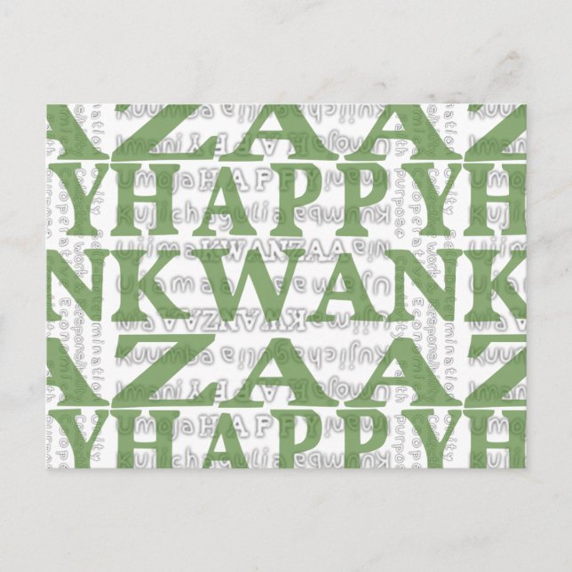 Carte Postale Moderne Happy Kwanzaa (Devant)