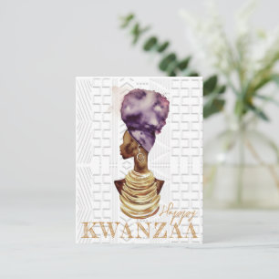 Carte Postale Moderne Happy Kwanzaa