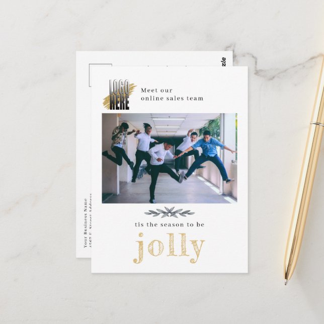 Carte postale moderne Logo Société Photo Jolly Chr (Devant/Arrière en situation)