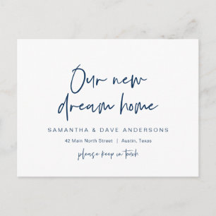 Carte Postale Moderne minimaliste, Nouveau Faire-part d'adresse
