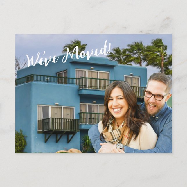 Carte Postale Moderne Nous avons déménagé Photo Nouveau Faire-pa (Devant)