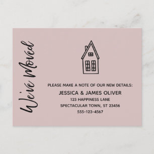 Carte Postale Moderne Nous avons déplacé Petite Maison Dessin Ro