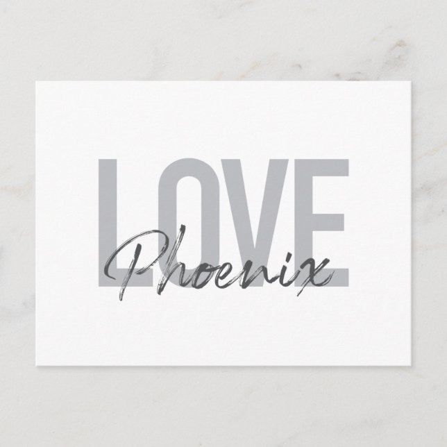 Carte Postale Moderne, simple, cool, design urbain Aimer Phoenix (Devant)