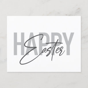 Carte Postale Moderne, simple, typographie cool Joyeux Pâques