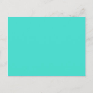 Carte Postale Moderne Turquoise Uni