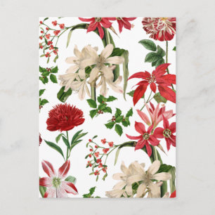 Carte Postale moderne vintage vacances florales