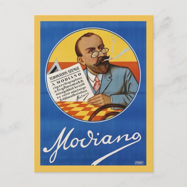 Carte Postale Modiano Papiers Cigarette Advert Vintage (Devant)