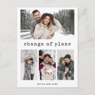 Carte Postale Modification des plans   Texte et photo d'une mach