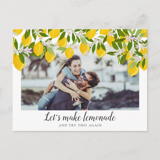 Carte Postale Modifier la date Lemons Enregistrer la photo Date (Devant)