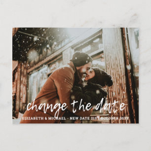 Carte Postale MODIFIER LA DATE PLANS Lettre BUDGET Mariage photo