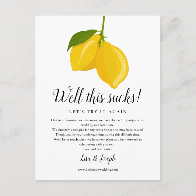 Carte Postale Modifier la date reportée Annulation de la photo c (Devant)