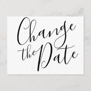Carte Postale Modifier la date reportée événement annulé moderne