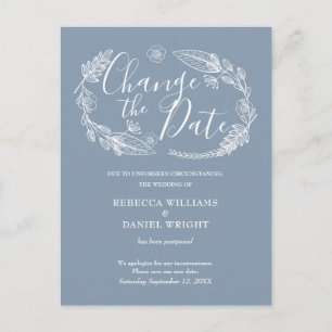 Carte Postale Modifier la date reportée Rustic Country Floral