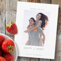 Modifier le Mariage photo personnalisé Date Simple