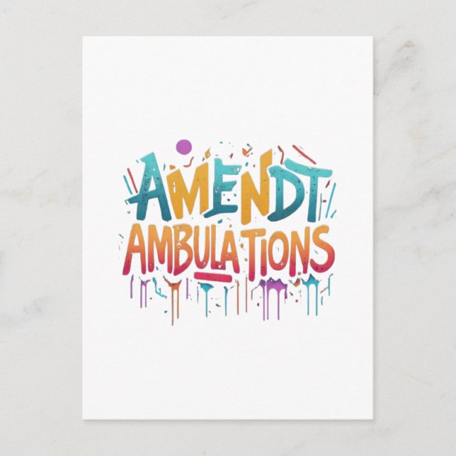 Carte Postale Modifier les Ambulations  (Devant)