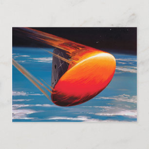 Carte Postale Module de commande Apollo NASA Space Capsule Artwo