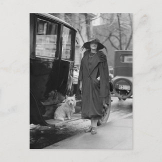 Carte Postale Moi et mon Westie, années 1920