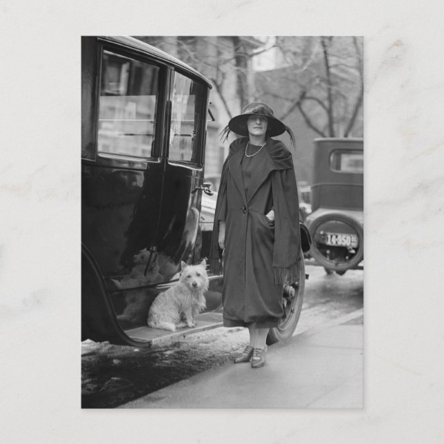 Carte Postale Moi et mon Westie, années 1920 (Devant)