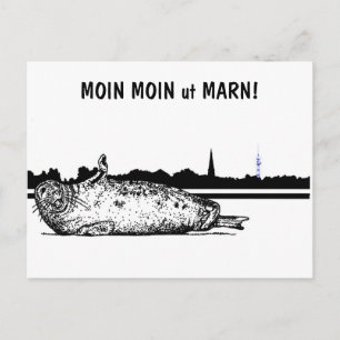 Carte Postale MOIN MOIN ut MARN !