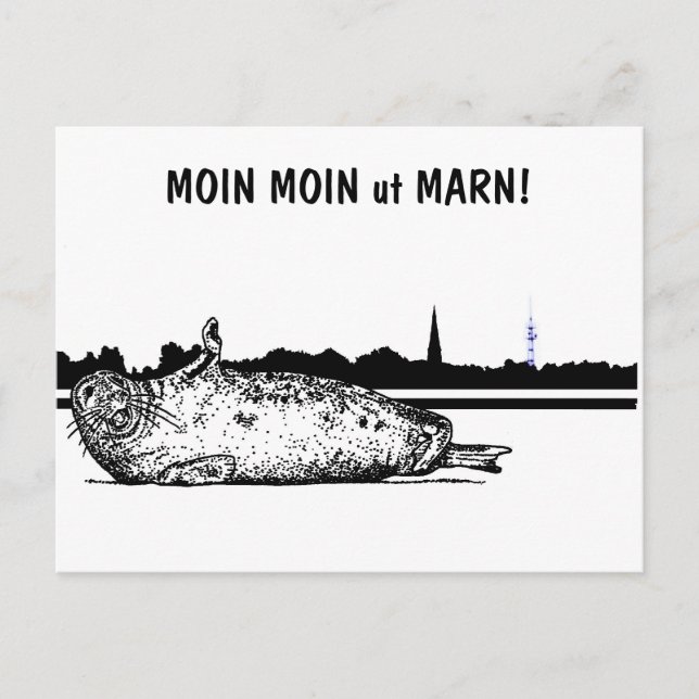Carte Postale MOIN MOIN ut MARN ! (Devant)
