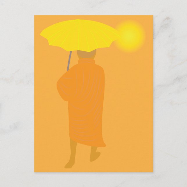Carte Postale Moine bouddhiste (Devant)