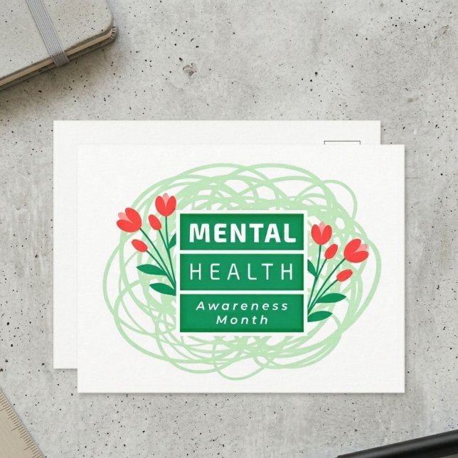 Carte Postale Mois de la sensibilisation à la santé mentale (Créateur téléchargé)