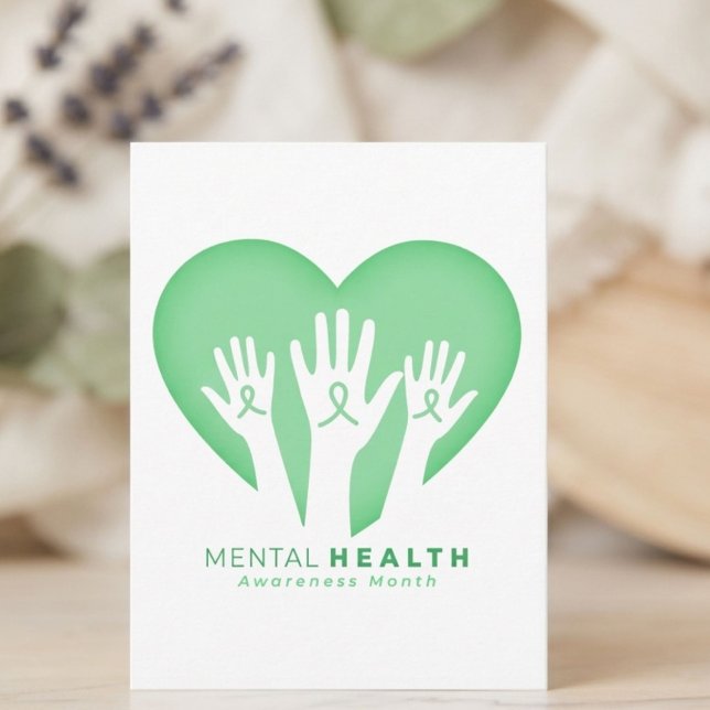 Carte Postale Mois de la sensibilisation à la santé mentale (Créateur téléchargé)