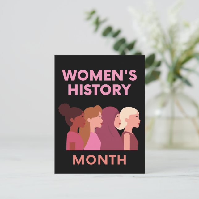 Carte Postale Mois de l'histoire des femmes (Debout devant)