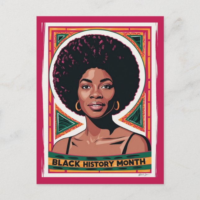 Carte Postale Mois de l'histoire des Noirs (Devant)