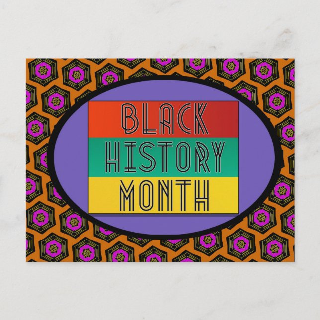 Carte Postale Mois de l'histoire des Noirs (Devant)