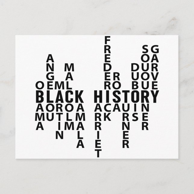 Carte Postale Mois de l'histoire des Noirs (Devant)