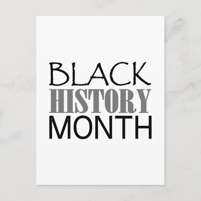 Carte Postale Mois de l'histoire des Noirs (Devant)