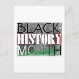 Carte Postale Mois de l'histoire des Noirs (drapeau africain)