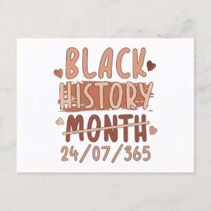 Carte Postale Mois de l'histoire noire Afro Melanin Femmes noire