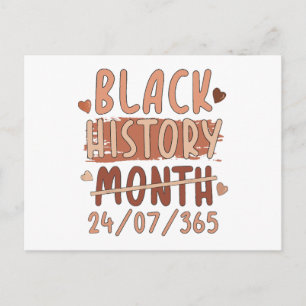 Carte Postale Mois de l'histoire noire Afro Melanin Femmes noire