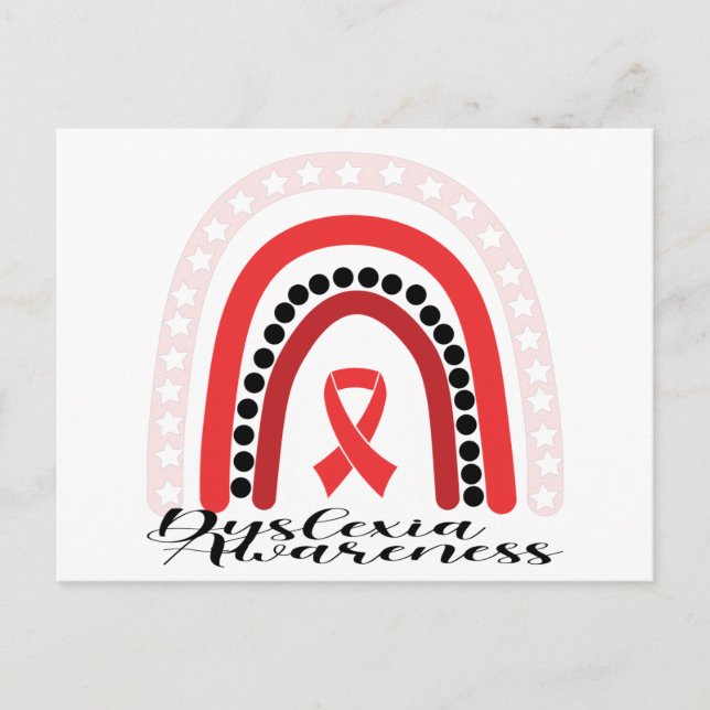 Carte Postale Mois de sensibilisation à la dyslexie (Devant)