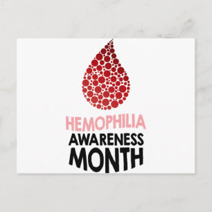 Carte Postale Mois de sensibilisation à l'hémophilie - Jour d'ap
