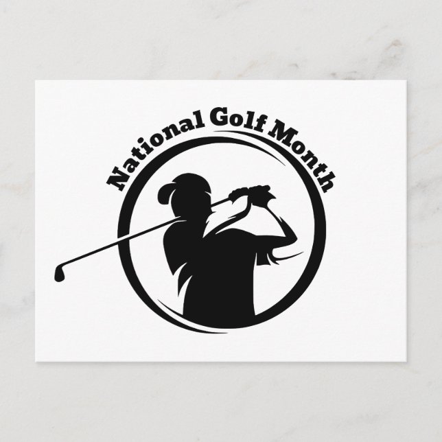 Carte Postale Mois national du golf (Devant)
