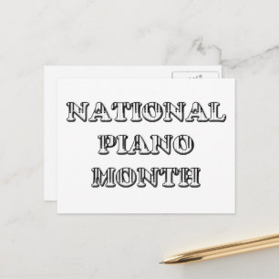 Carte Postale Mois national du piano
