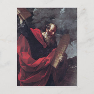 Carte Postale Moïse avec les tablettes de la loi